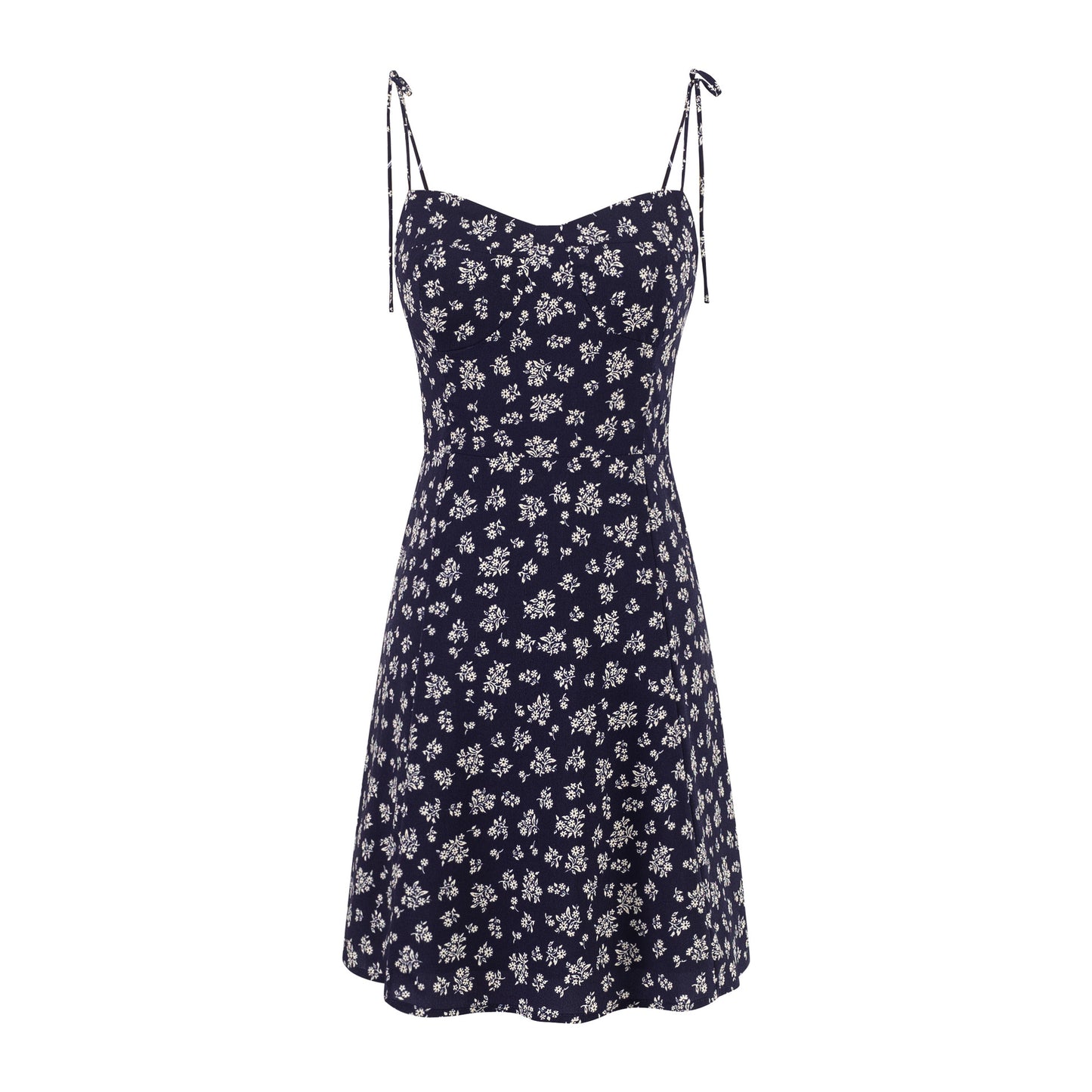Strapless Dress Print Short Dress