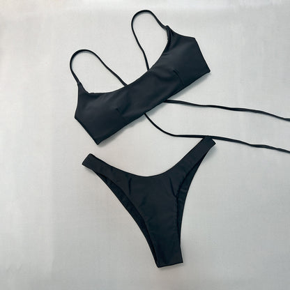 Sexy Style Bikini with Tie-Dye Design for Women