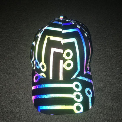 Colorful Reflective Men's And Women's Sun Hats