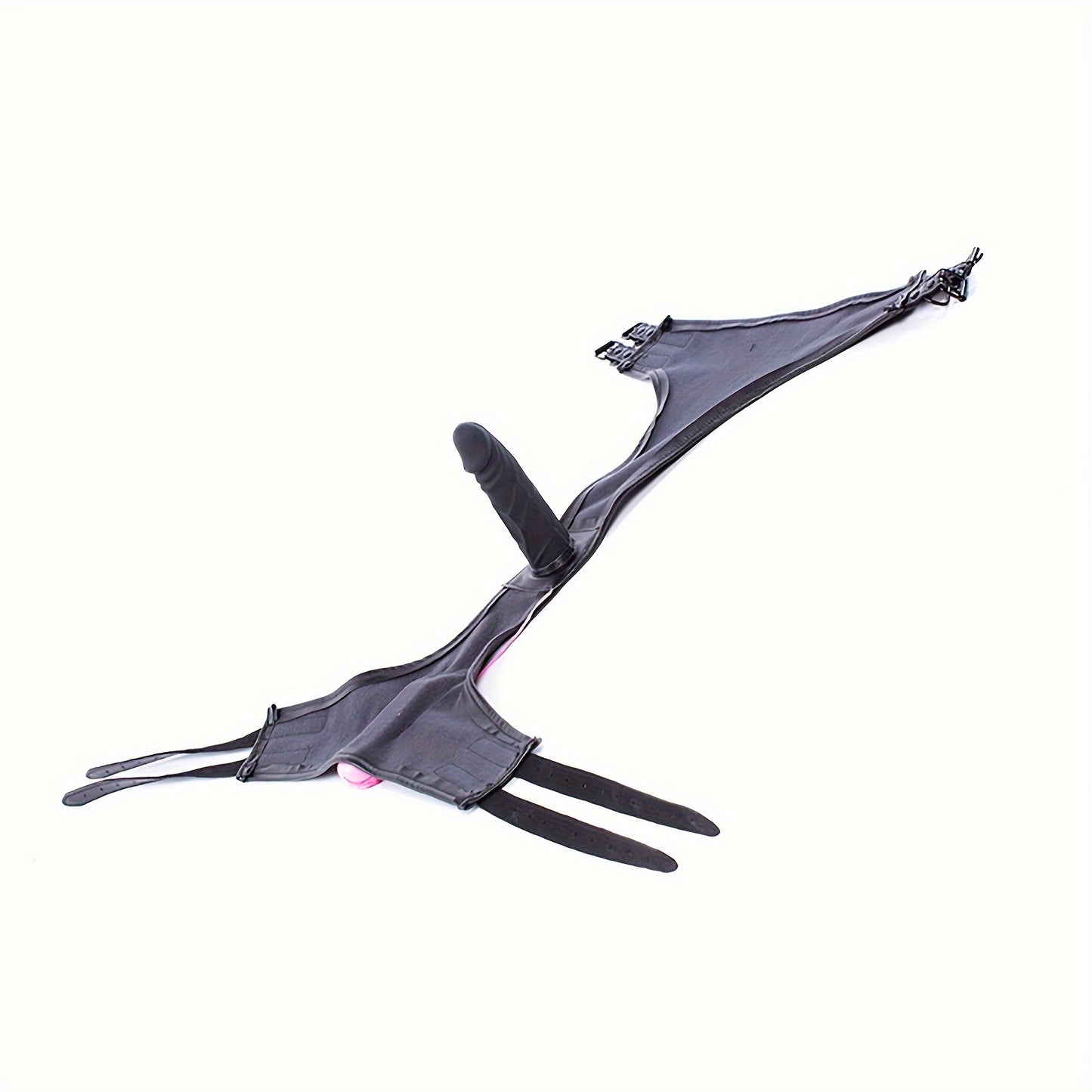 SM Restraint Thick Faux Leather Panties with Silicone Dildo Strap-On, Bondage Dildos for Women and Men, Vaginal Plug, Anal Plug, Thrust Flirt Toy - Hand Washable, Professional Dry Cleanable, Adult Entertainment | Faux Leather