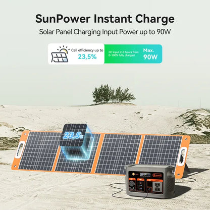 FF Flashfish E103 300W Portable Power Station, 179.2Wh LiFePO4 Battery Pack, Solar Generator With 300W (600W Surge) AC Outlets, Backup Power For Home Use, Camping, Emergencies