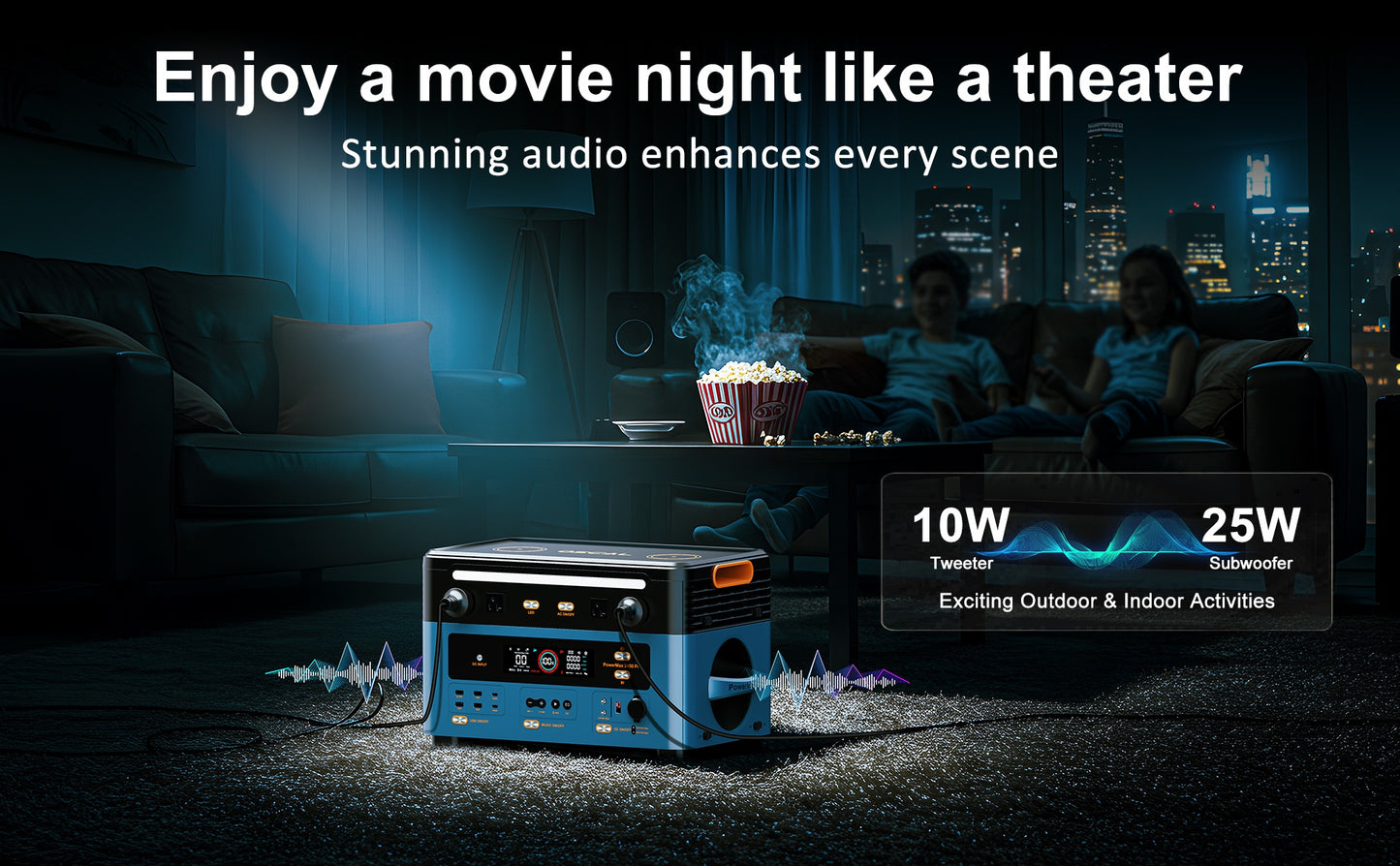 OSCAL Powermax 2400 Portable Power Station with Solar Panel - 2400W Solar Generator, LiFePO4 (6× Longer Lifespan), 1872Wh Power House for home, RV, Camping - Heavy-Duty Outdoor Power Supply, Portable