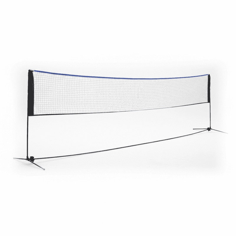 Portable Badminton Nets, Height-adjustable Volleyball Nets, Badminton Bags, Indoor And Outdoor Volleyball Nets--Blue And Black.10FT