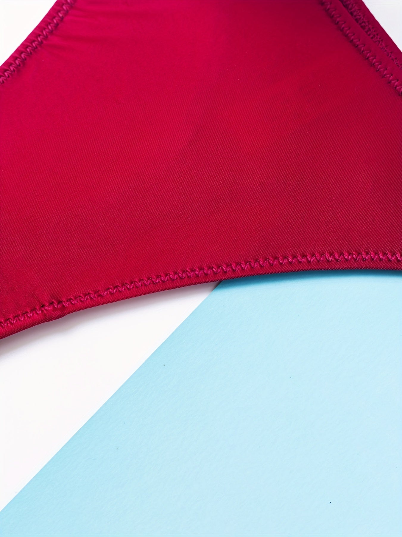 6pcs Rhinestone Letter Low Waist Stretchy Women's Sports Panties, Lingerie & Underwear