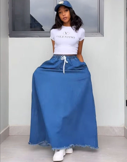 Womens Denim Skirts From Europe And The US