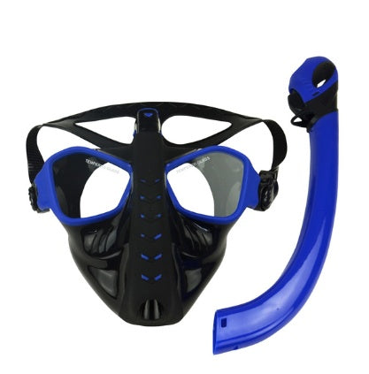 Snorkeling full cover full dry diving mask diving equipment silicone diving mask