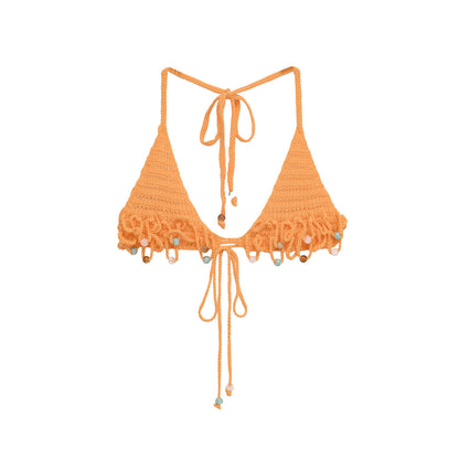 Women's Clothing Summer Vacation Style Set Hand-knitted Sexy Korean Slim Swimsuit