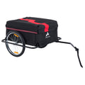 Bicycle Cargo Trailer, Two-Wheel Bike Luggage Wagon Trailer with Removable Cover, Wheel 20", Red