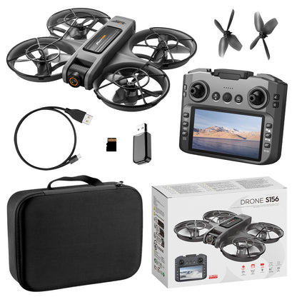 S156 Brushless Drone With Remote Control And Screen, Racing Drone For Aerial Photography, HD Quadcopters With Optical Flow Positioning