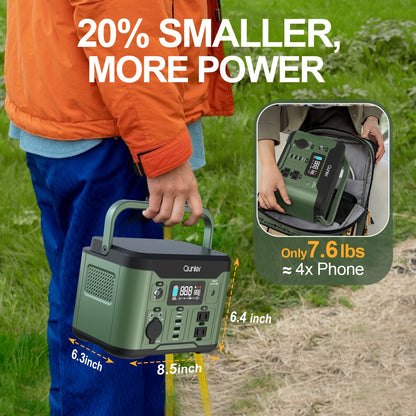 IFanze 300W Portable Power Station 296Wh 80000mAh Solar Generator with 60W PD Fast Charging, 9-Port Outlets, Digital Display & Lithium Battery for Home Backup, RV Camping, Emergency Power - Compatible with 60W/80W/100W Solar