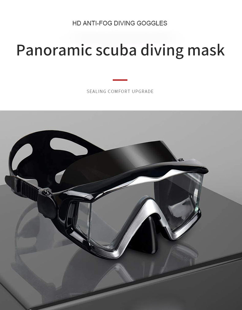 Professional Snorkeling Scuba Diving Mask Diving Goggles Silicone Panoramic Dive Mask For Adult Swimming Goggles Snorkeling