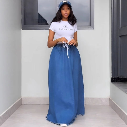 Womens Denim Skirts From Europe And The US