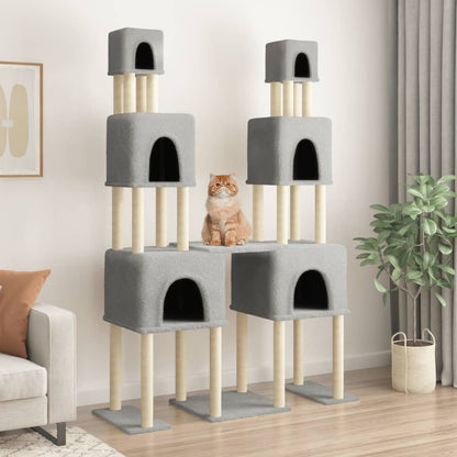 Cat Tree with Sisal Scratching Posts 199 cm