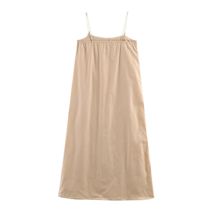 Women's Dress with Coconut Tree Embroidery Dress