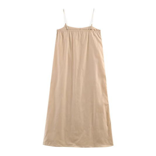 Women's Dress with Coconut Tree Embroidery Dress