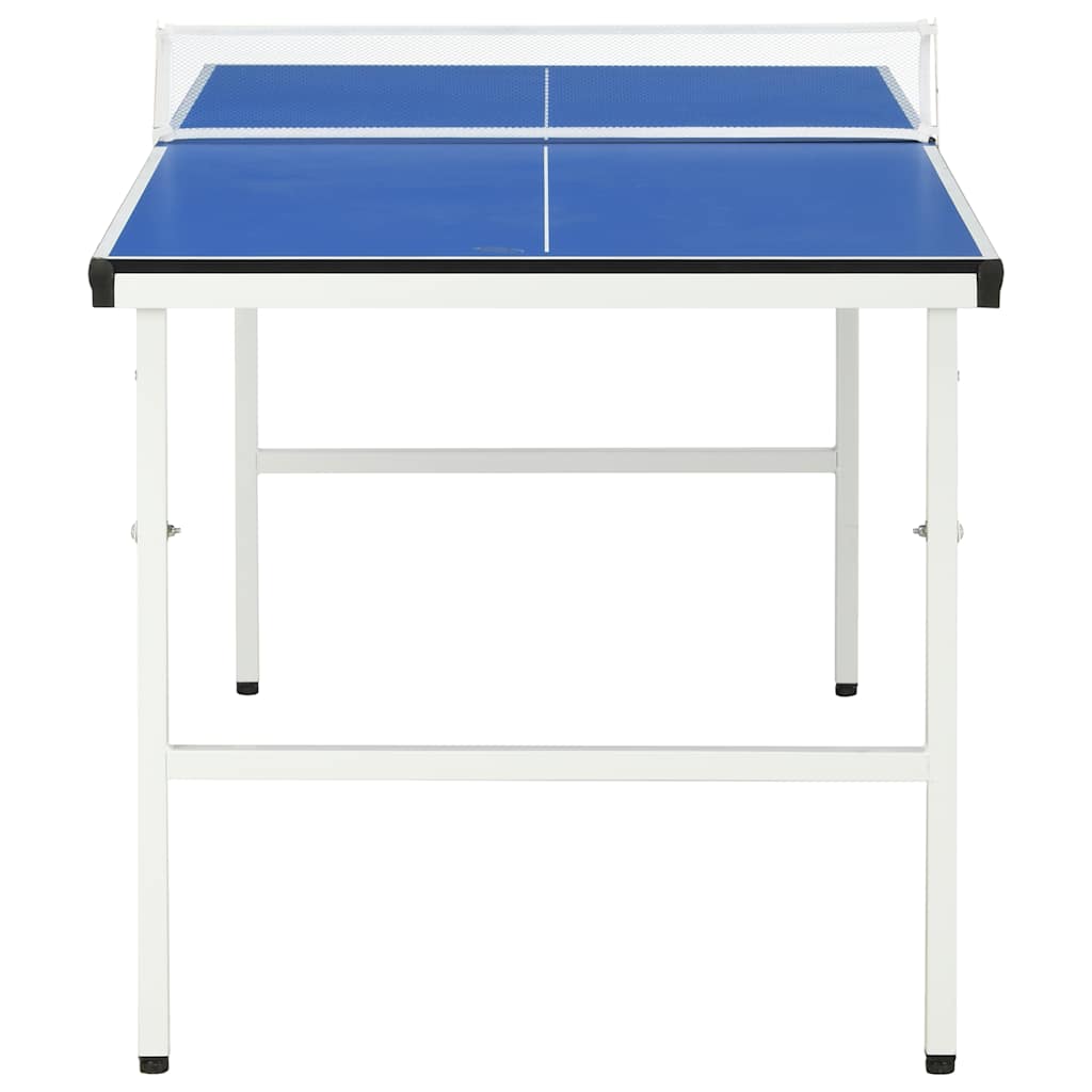 5-foot ping pong table with net, 152 x 76 x 66 cm, blue