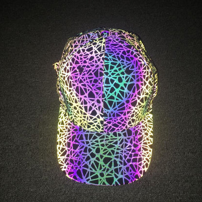 Colorful Reflective Men's And Women's Sun Hats