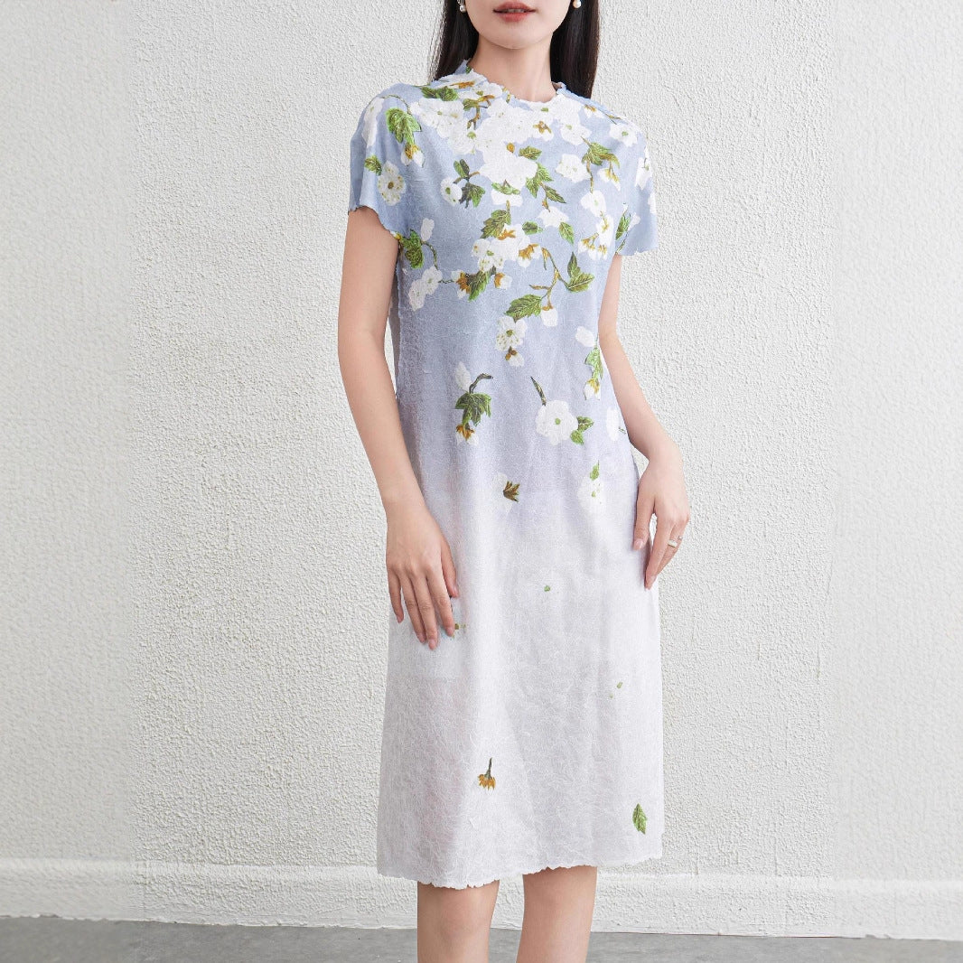 Floral dress for women slimming dress