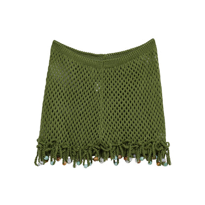 Women's Clothing Summer Vacation Style Set Hand-knitted Sexy Korean Slim Swimsuit