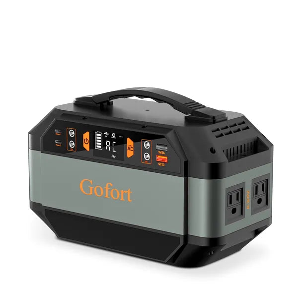 Gofort 330W Portable Power Station, 299Wh Solar Generator Backup Power Supply With 2X 110V AC Outlets, 4X 12V DC Outlets And 4X USB Outlets For Outdoor Camping, RV Travel, CPAP, Home Emergency Power