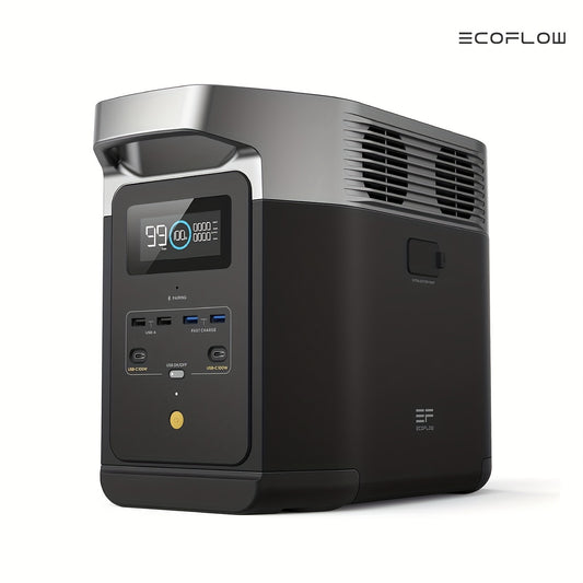 950Wh EF ECOFLOW Portable Power Station DELTA 2, LiFePO4 (LFP) Battery, Fast Charging, Solar Generator (Solar Panel Optional) For Home Backup Power, Camping & RVs