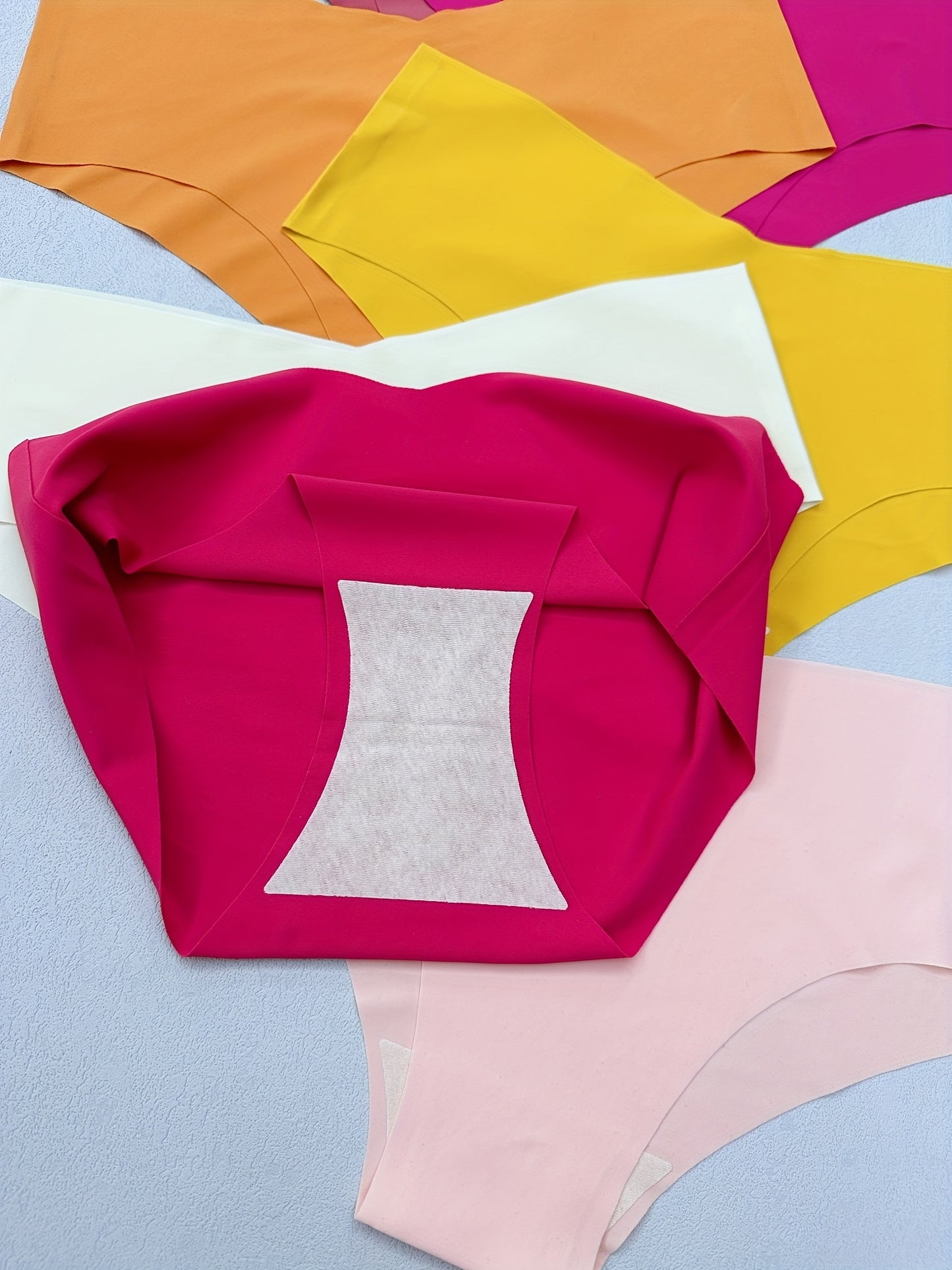 7pcs Seamless Solid Briefs, Comfy & Breathable Stretchy Intimates Panties, Women's Lingerie & Underwear