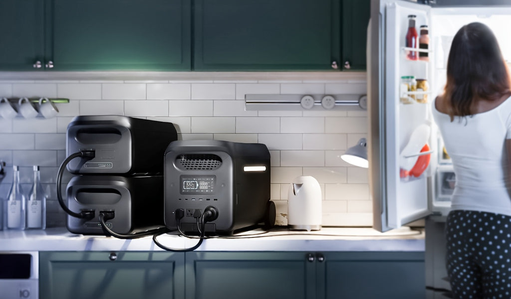 Advanced 3000W/1000W Solar Generator with Smart APP & Frequency Tracking - 1.6Hr Rapid Charge, LiFePO4 Battery for 10-Year Service, 30dB Ultra-Quiet Portable Power