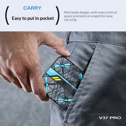 Cross-border V37 Grid Full-Protection Pocket Mini Drone