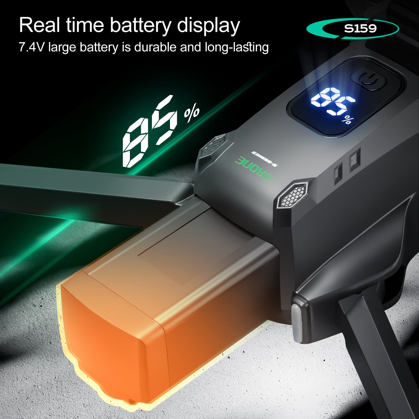 S159 Drone - 5G Wifi 8k Camera Aerial Photography With Screen Remote Controller
