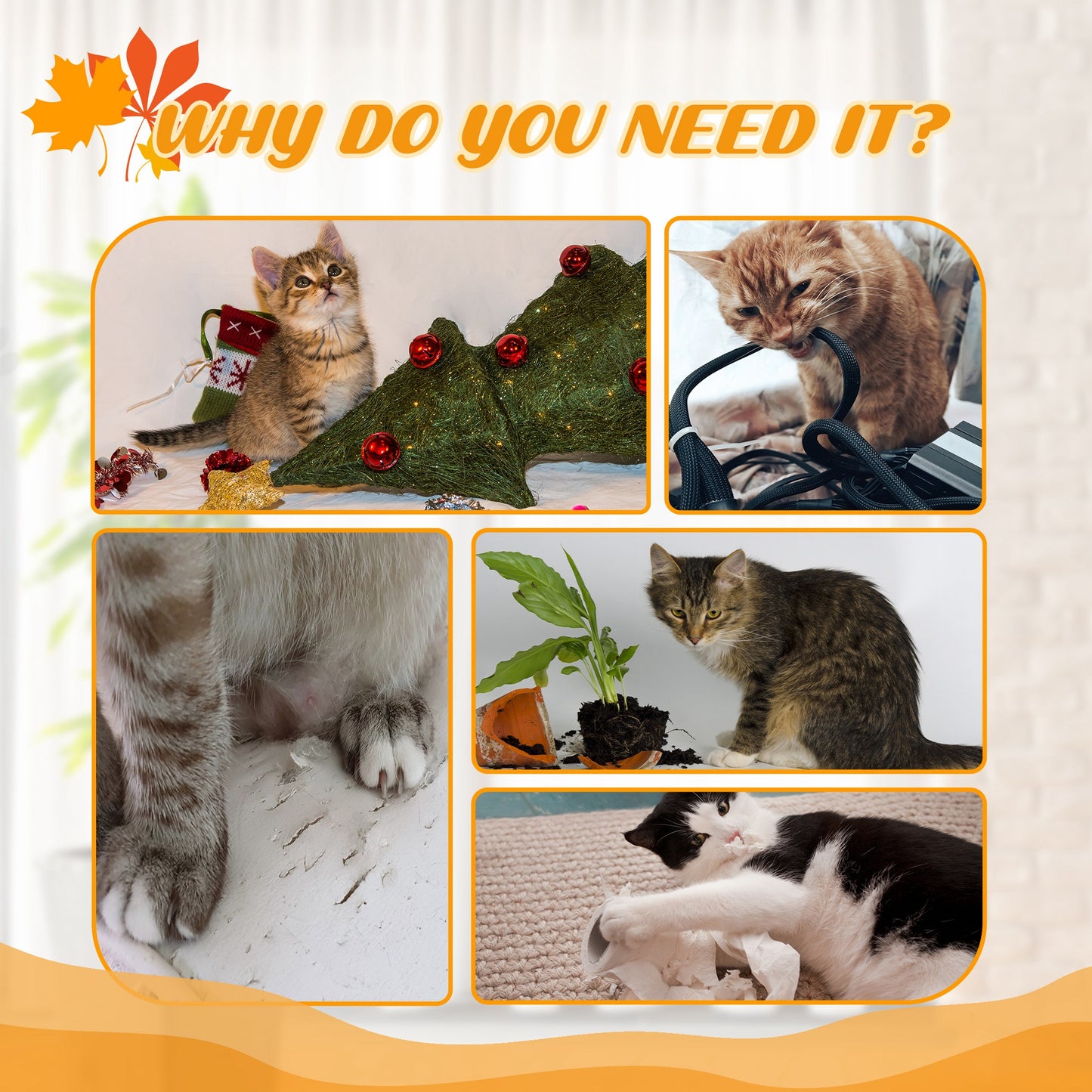 Floor to Ceiling Cat Tree with Adjustable Height 80"- 95