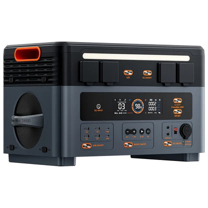 OSCAL 2400W Solar Generator PowerMax 2400 | 1872Wh Portable Power Station with 1.45H Full Charging, APP Control, Battery Backup for Home, Camping & RVs, 4800W Peak, LiFePO4 Battery, Metal & Plastic Construction
