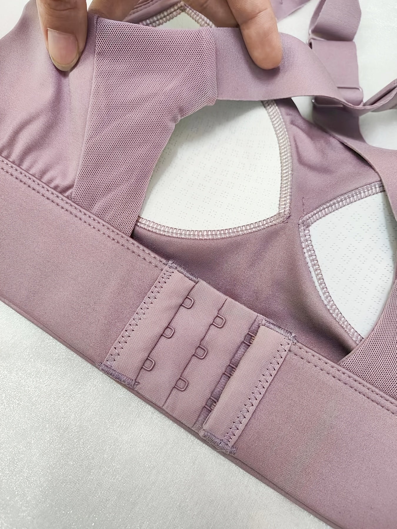 Seamless Wireless Sports Bra, Comfy & Breathable Running Workout Bra, Women's Lingerie & Underwear