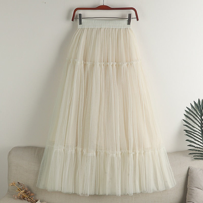 Tulle A Line Midi Long Skirts