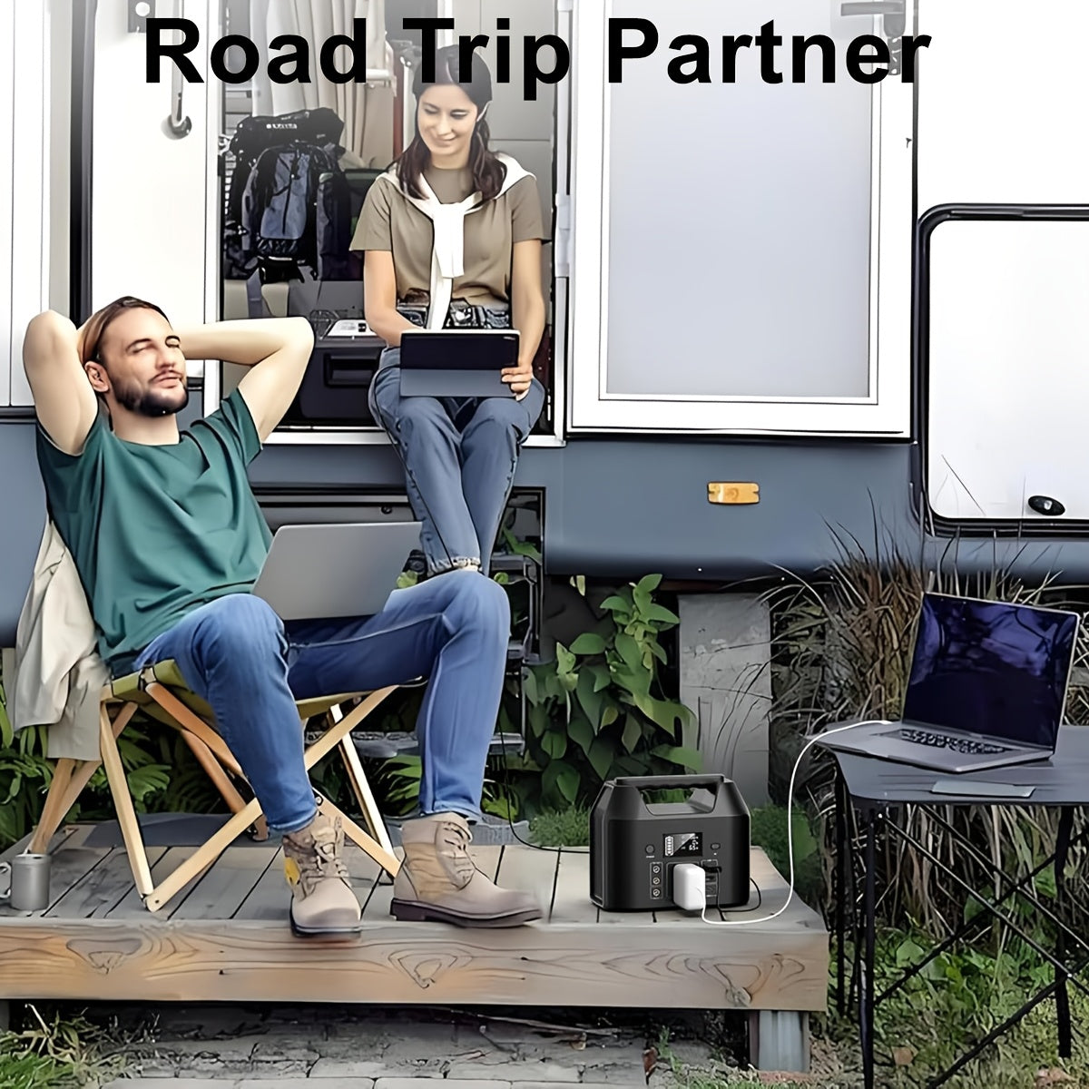 150W 155Wh/122.8Wh Portable Power Station Solar Generator, Lithium Battery Pack- High-Capacity, AC/DC/USB-C/USB Outputs, Digital Display, Overload & Overheat Protection, Compact for Home, Camping, RV Trip, Emergency Backup Po