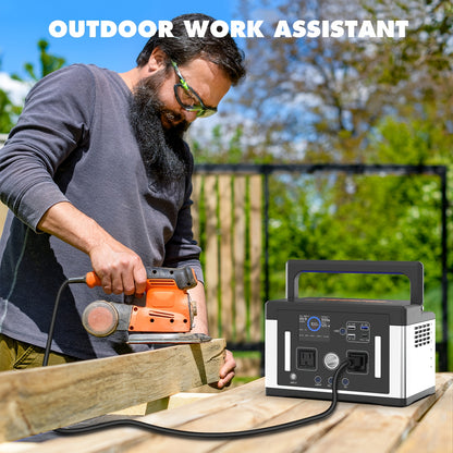 700W 577WH Solar Generator Watt Portable Power Station LiFePO4 Battery, With 120V AC Socket, Portable Generator, Used For Home Backup, Emergency, Outdoor