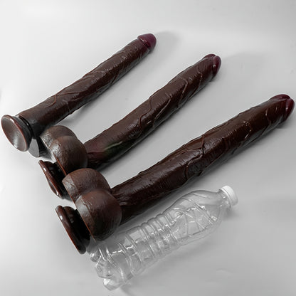 1pc Black Extra Long Dildo, Liquid Silicone Long Simulation Dildo, For Women Masturbation Dildo, Couple Sexy Adult Supplies Fake Penis