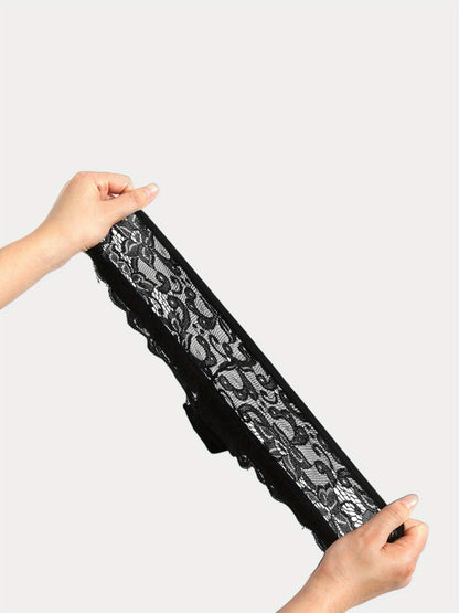 6pcs Contrast Lace Briefs, Comfy & Seamless Scallop Trim Intimates Panties, Women's Lingerie & Underwear