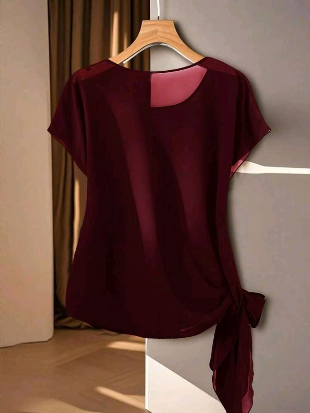 Summer New Lightweight Womens Crew-Neck T-Shirt
