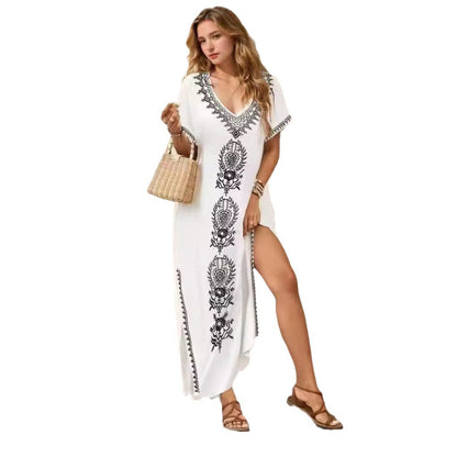 Dress  Loose Beach Cover-up Sunscreen Bikini Outerwear Beach Dress