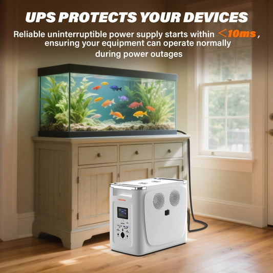 [4800W Portable Power Station] 4800W Peak Portable Power Station, 2048Wh LiFePO4 Battery with APP Control & X-Boost 3600W | Large Capacity Solar Generator, Full Charge in 1.5 Hr | For Home Emergencies, Power Outage Backup & O