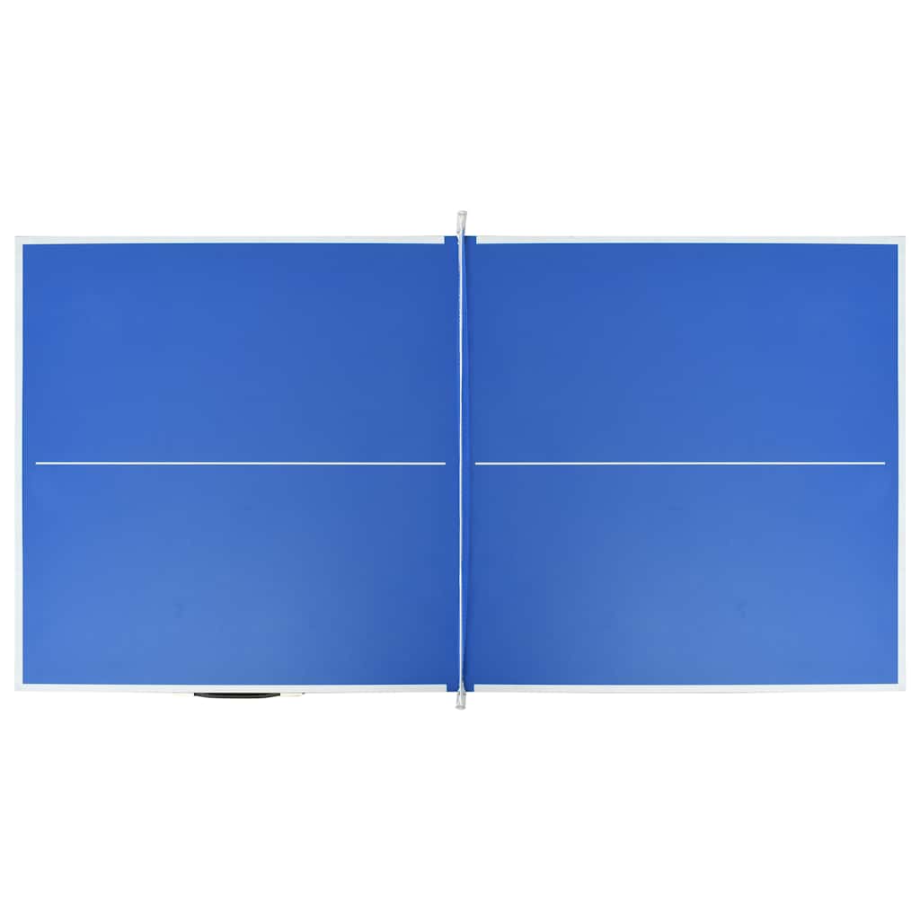 5-foot ping pong table with net, 152 x 76 x 66 cm, blue