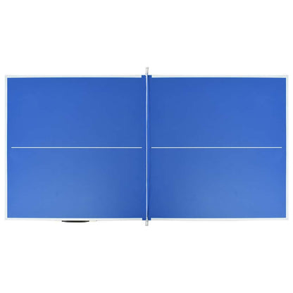 5-foot ping pong table with net, 152 x 76 x 66 cm, blue