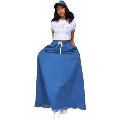 Womens Denim Skirts From Europe And The US