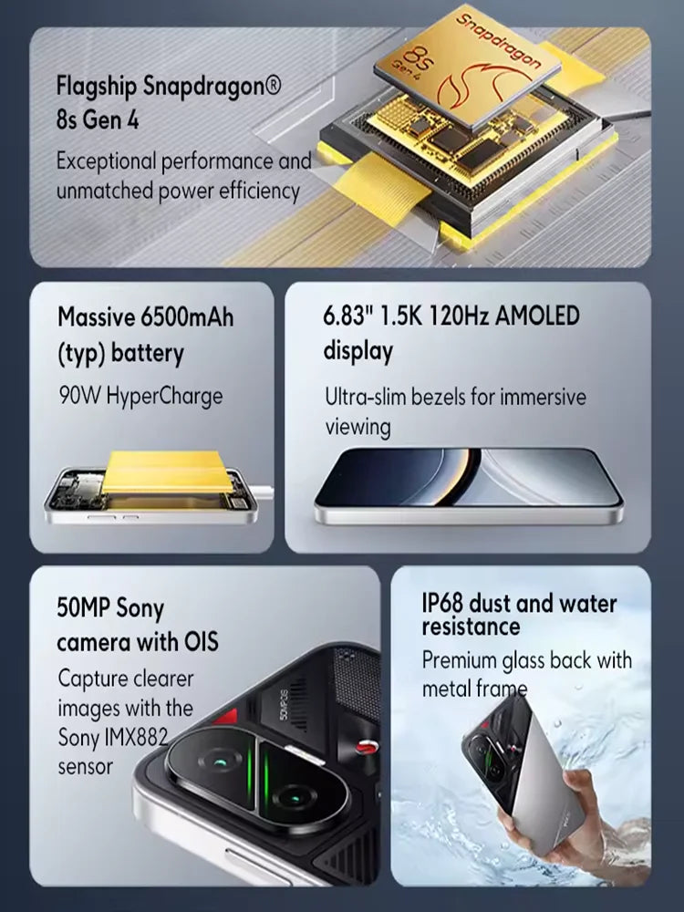 EU POCO F7 5G Smartphone European Version Snapdragon® 8s Gen 4 6500mAh Battery 90W 6.83" 1.5K 120Hz AMOLED 50MP Camera OIS NFC