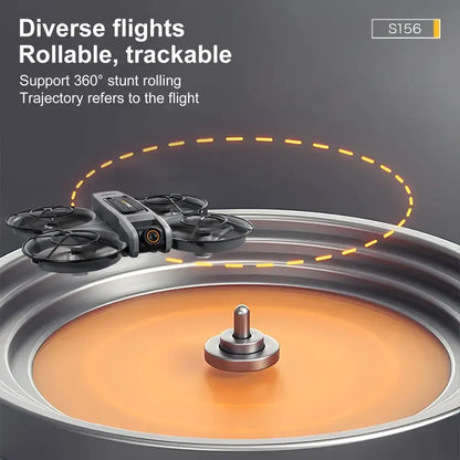 [2025 New S156 Drone]  HD Dual Camera, 12.5cm/4.92-inch Screen Remote Control, Brushless Powerful Motor,Optical Flow Positioning