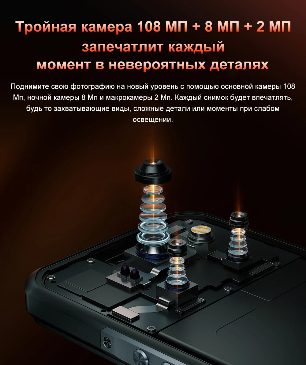 World Premiere OUKITEL WP55 5G Rugged Phone 36GB(12+24) 256GB 11000mAh 33W Smartphone 6.6” 120Hz FHD+ 108MP Android 15 Cellphon