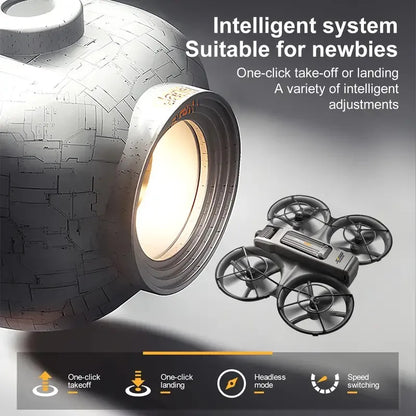 [2025 New S156 Drone]  HD Dual Camera, 12.5cm/4.92-inch Screen Remote Control, Brushless Powerful Motor,Optical Flow Positioning