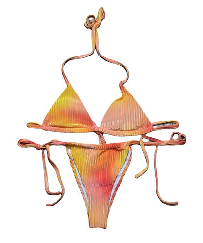 New Bikini Split Swimsuit Women's Bikini Gradient Color Sexy Swimwear