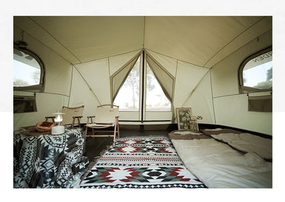 Mobi Garden Camping Era205 Cotton Tent Glamping Wide Space Double Cloth Membrane Waterproof Car Sunscreen Three-seater