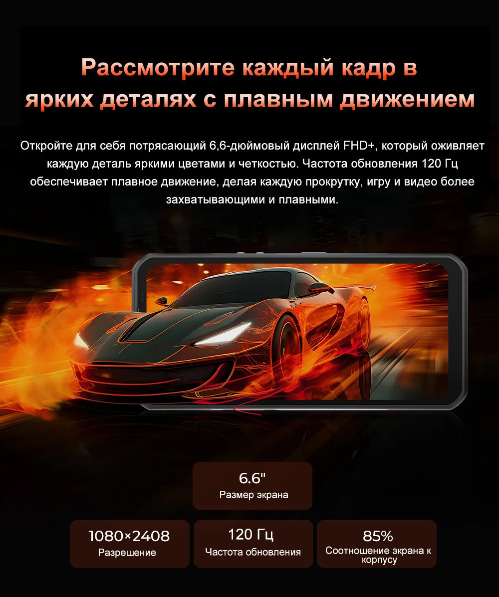 World Premiere OUKITEL WP55 5G Rugged Phone 36GB(12+24) 256GB 11000mAh 33W Smartphone 6.6” 120Hz FHD+ 108MP Android 15 Cellphon